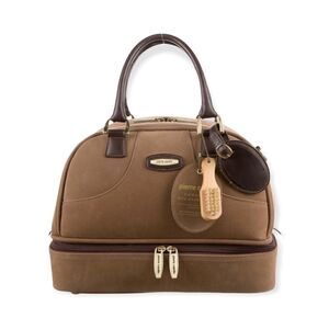 Authentic Pierre Cardin Leather Trim Weekender/Train Bag
